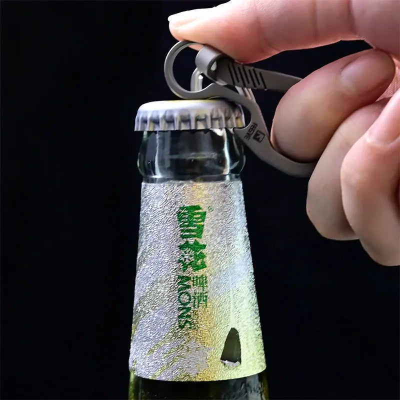 High-End Titanium Keychain Luxury Men Car Key Chain Key Ring Ultra Lightweight EDC Carabiner Holder The Best Gift For Men WardBoyzPROShop