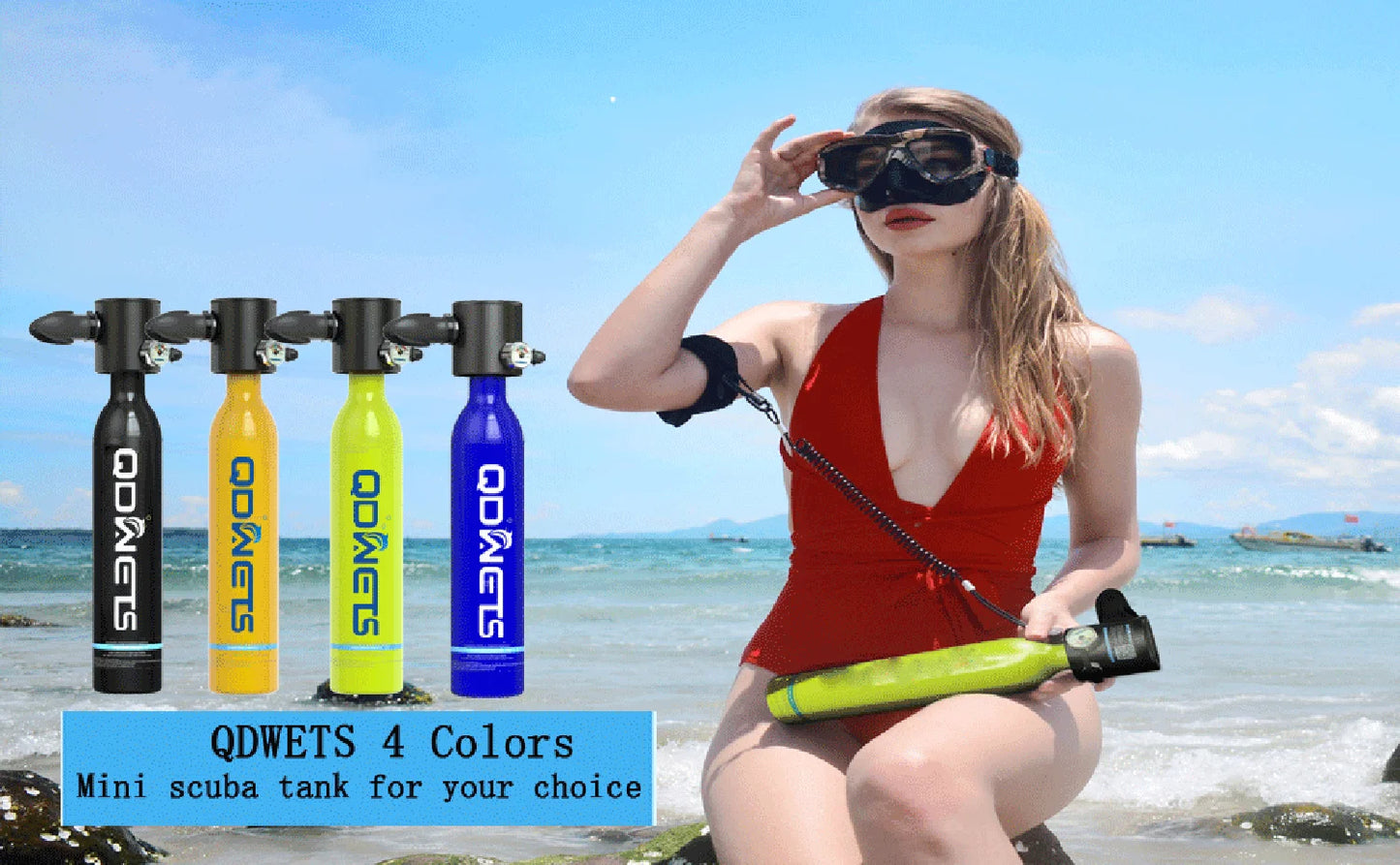 Scuba Diving Tank, 0.5L Scuba Tank ,5-10 Minutes of Underwater Capability.Mini Scuba Tanks, Scuba Diving Tanks Complete with P