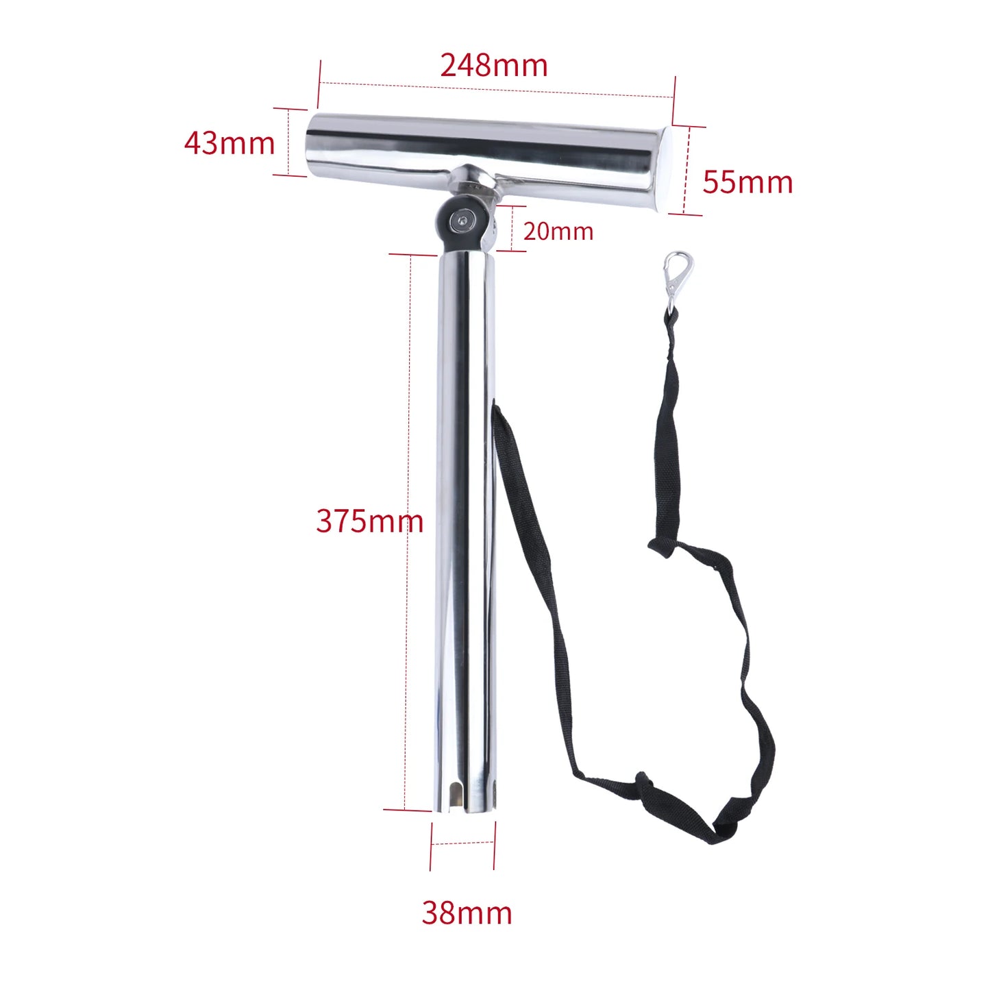 Boat Fishing Adjustable Rod Holder Outrigger Plug-in Marine Stainless Steel Rod Pod