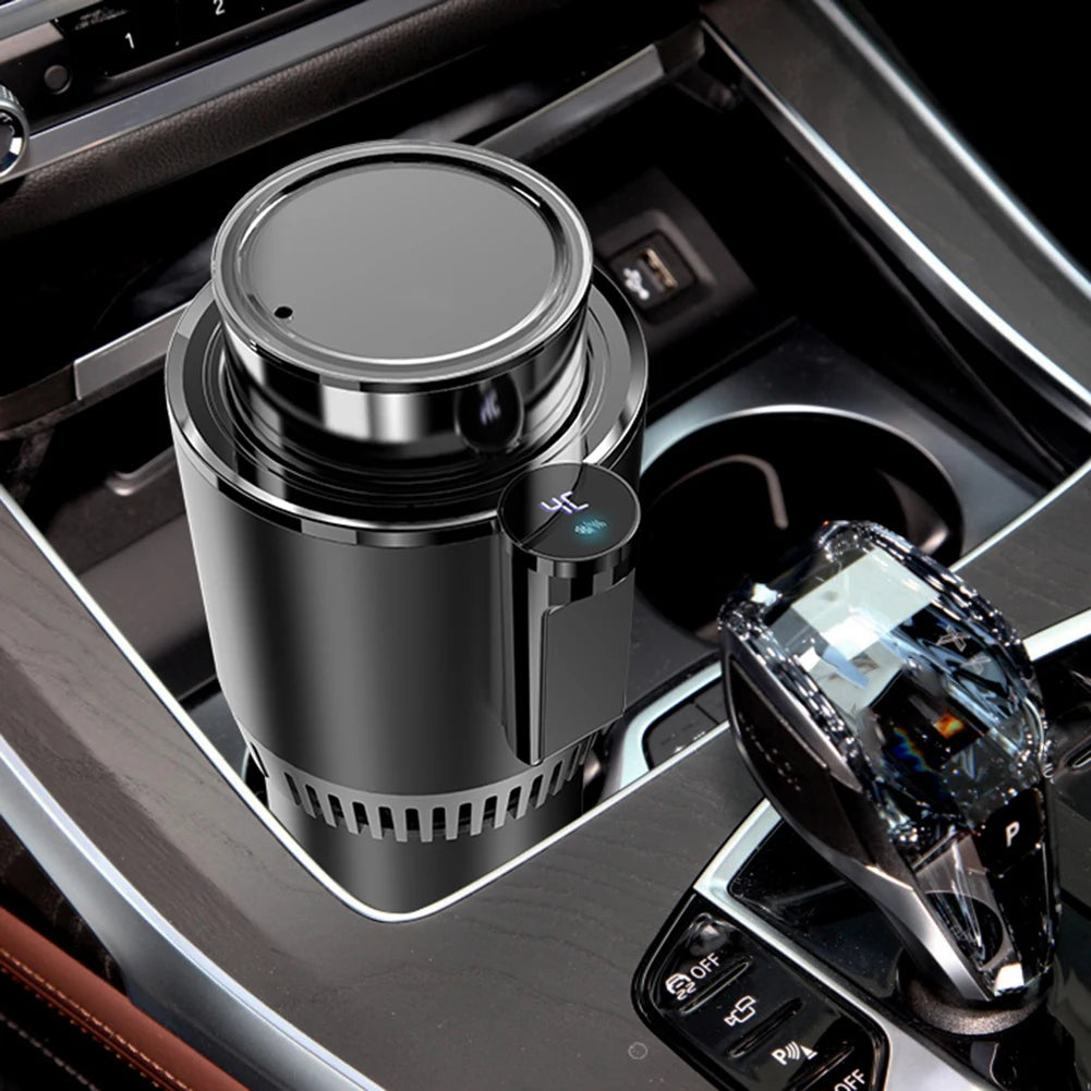 Smart 2 In 1 12V Car Cup Cooler Warmer with Temperature Display Mini Auto Refrigerator Drinks Cooling Heating Mug for Outdoor Tr WardBoyzPROShop