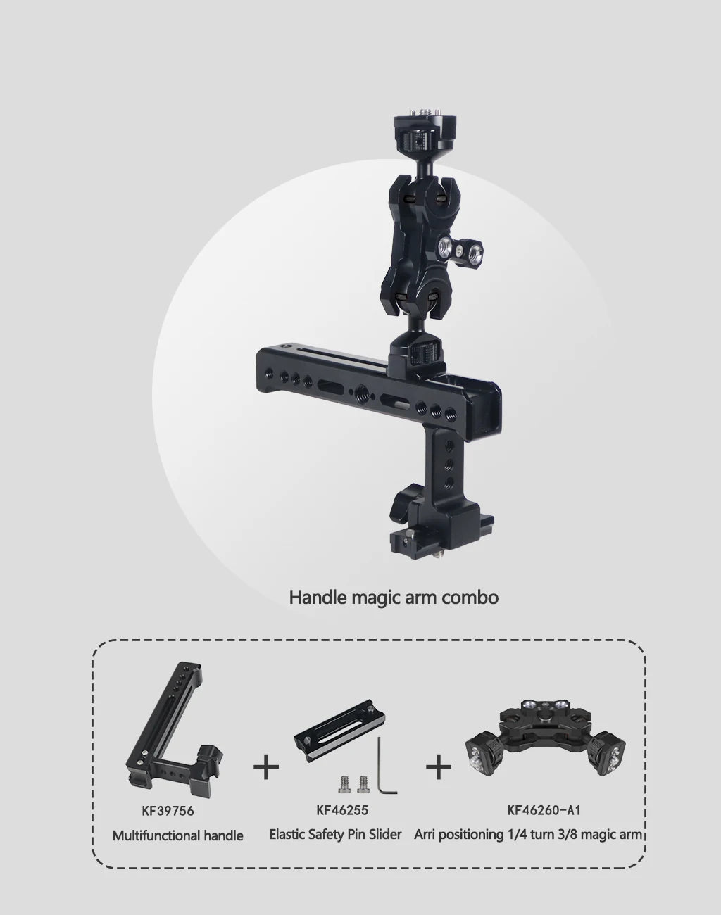 New Upgraded Universal Adjustable Double ballhead 1/4 to 3/8 Magic Arm Monitor Bracket DSLR Cameras Cage Accessories Support 5kg