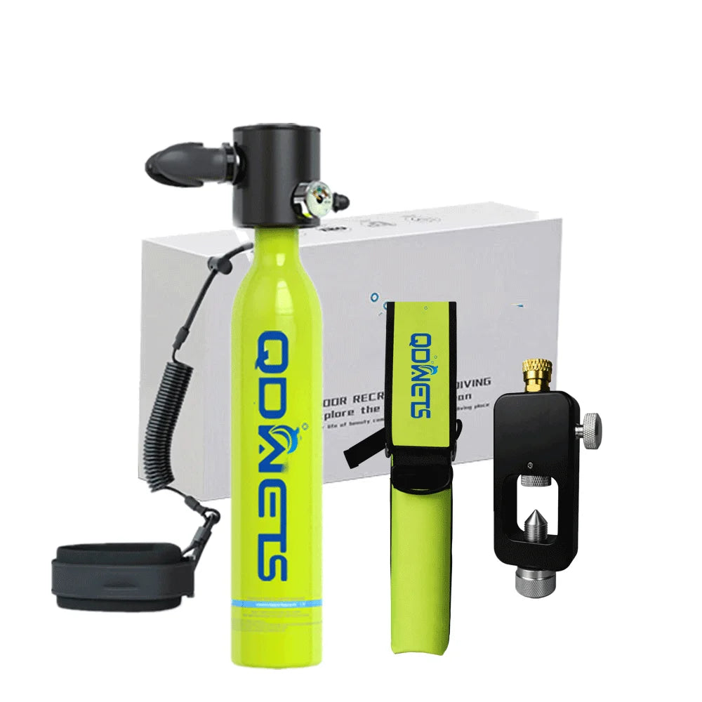 Scuba Diving Tank, 0.5L Scuba Tank ,5-10 Minutes of Underwater Capability.Mini Scuba Tanks, Scuba Diving Tanks Complete with P