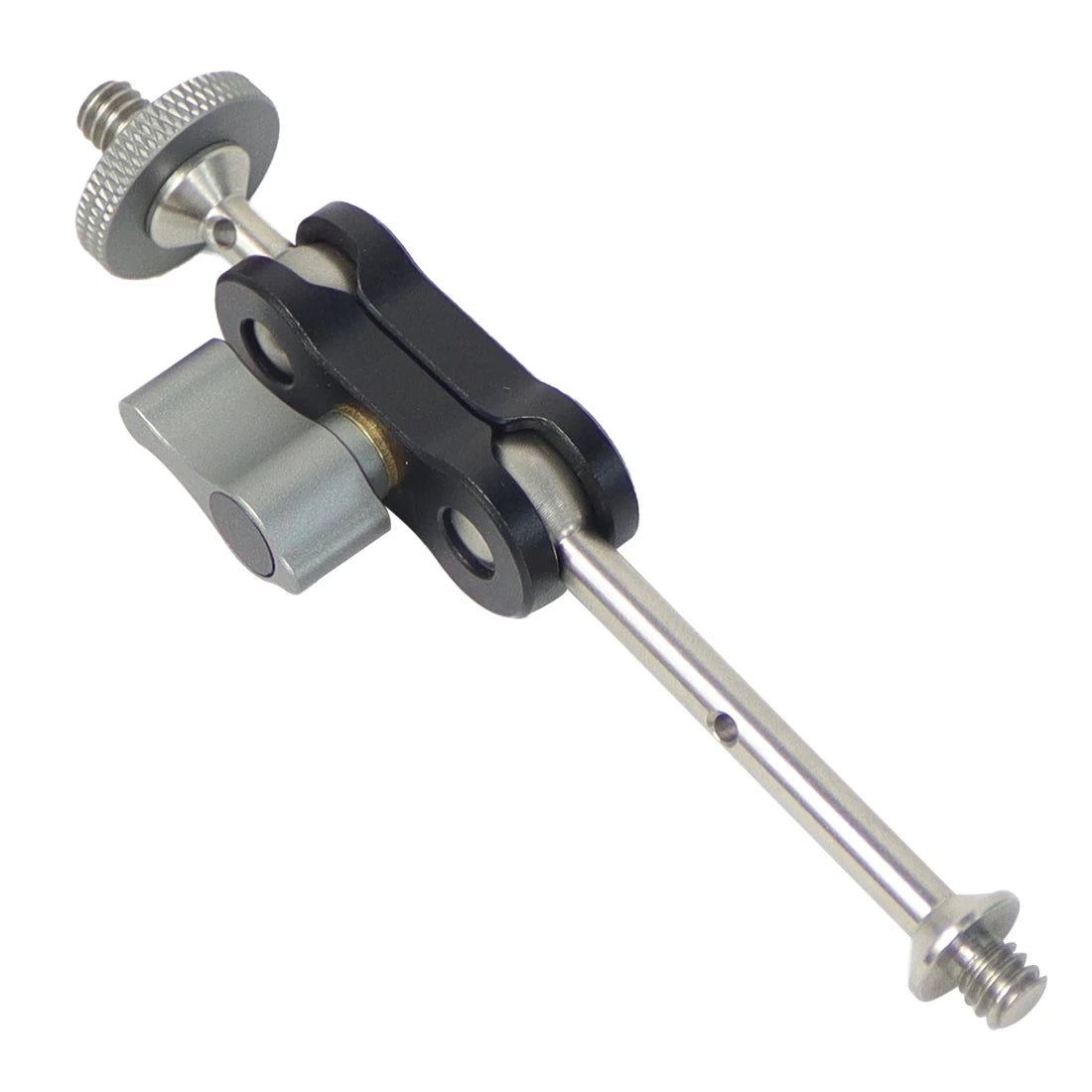 Dual Ball Head Magic Arm Swivel Mount Adapter with 1/4'' Screw for DJI OSMO360 for DSLR Camera Video Monitor Light Mic Bracket