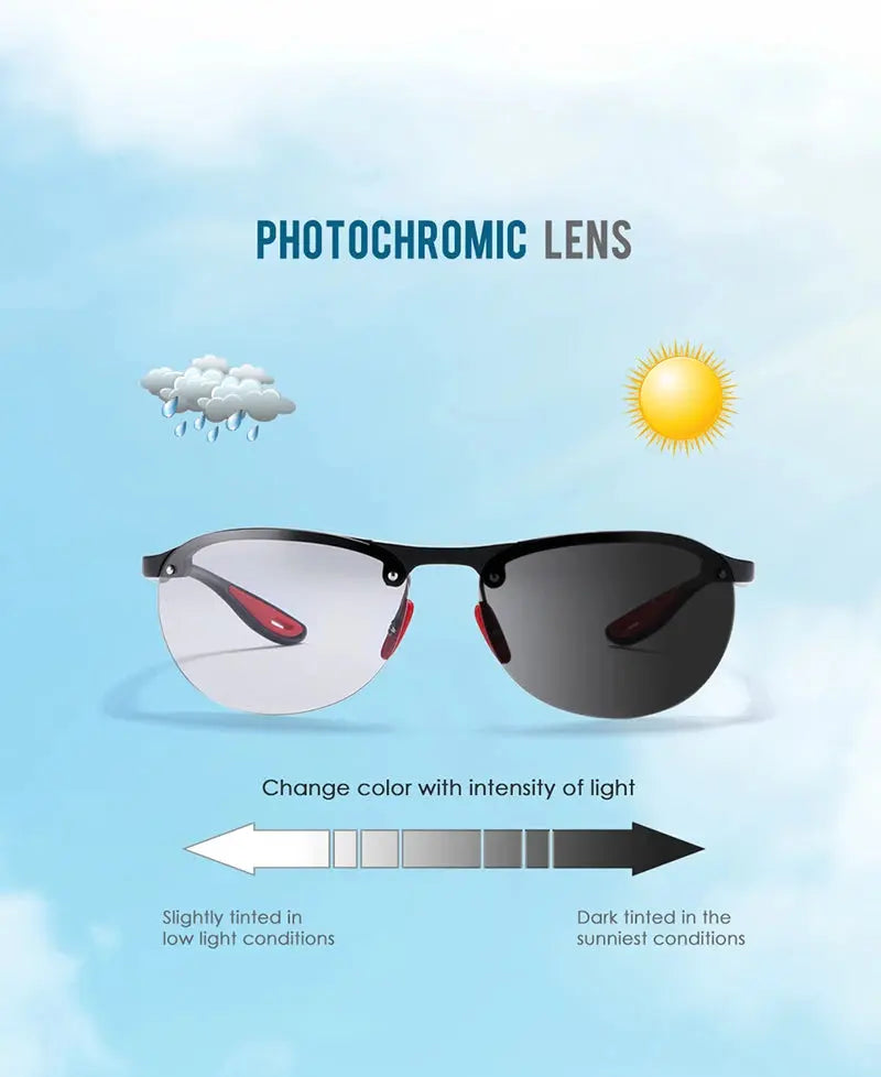 KDEAM Rimless Oval Men's Sunglasses Polarized TR90 Material Frame TAC Polarization Lense Soft Rubber Foot Cover WardBoyzPROShop