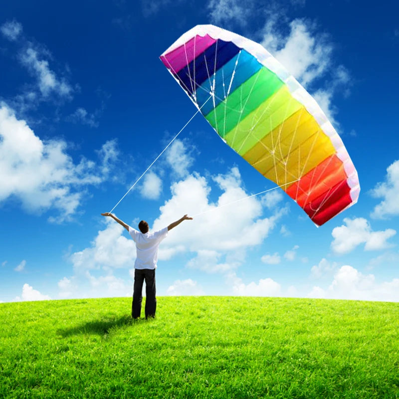 Large Dual Line Stunt Power Kites Parafoil Flying Kite Adults Surfing Trainer Beginner Kites Parachute Sports Entertainment toy