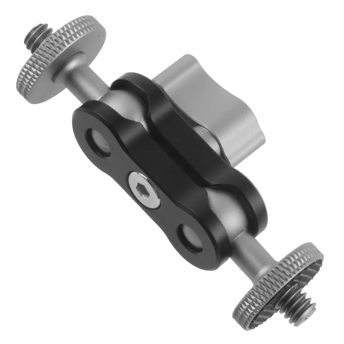 Dual Ball Head Magic Arm Swivel Mount Adapter with 1/4'' Screw for DJI OSMO360 for DSLR Camera Video Monitor Light Mic Bracket