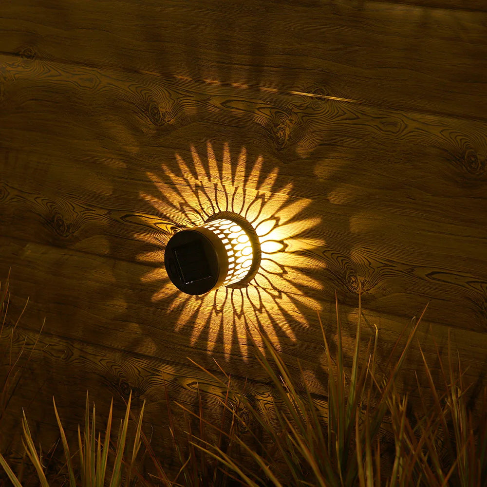 Solar Datura Fence Wall Lights Garden Decoration  Party Courtyard Decoration Solar Garden Light Garden Patio Walkway Decor