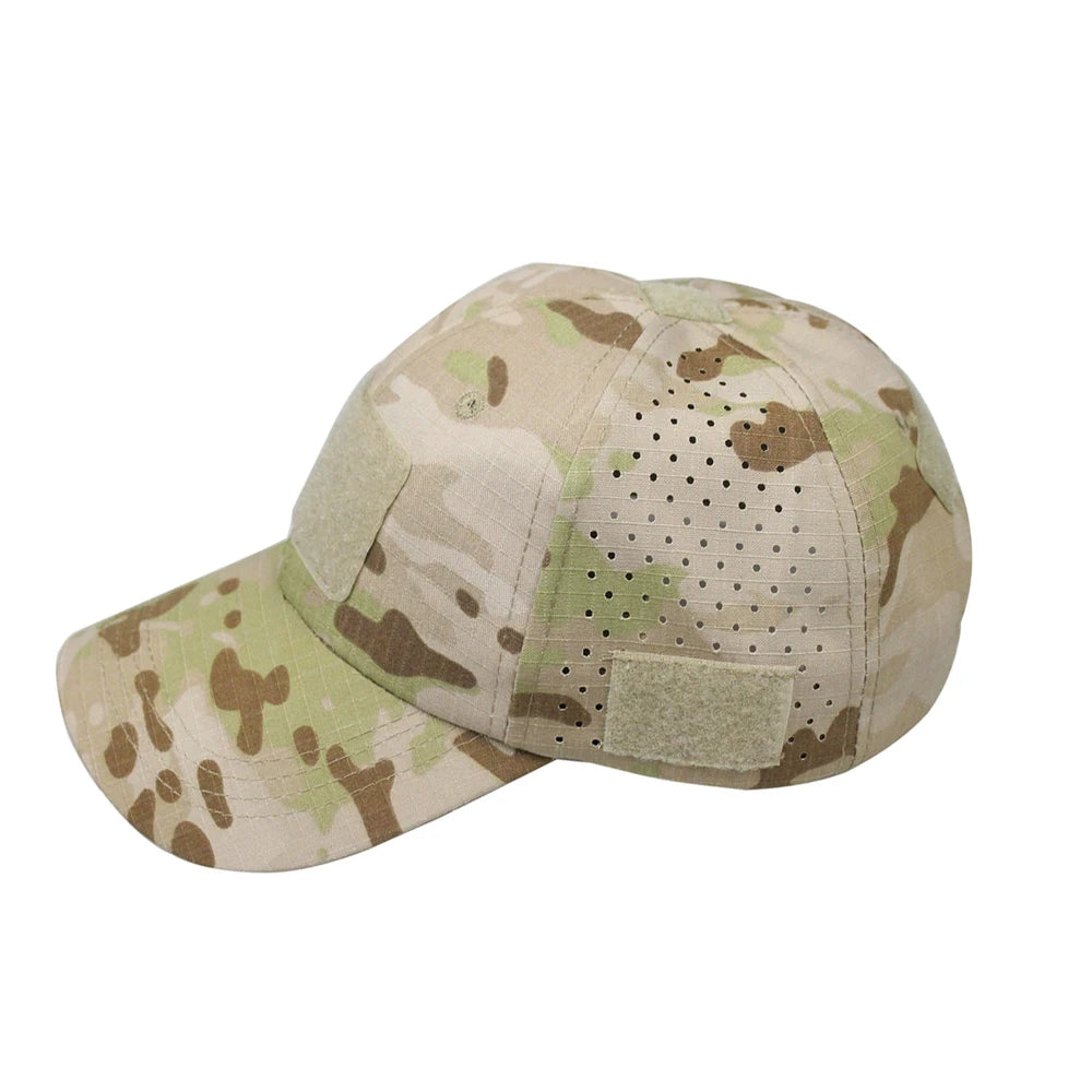 Unisex Camouflage Outdoor Baseball Cap Breathable Sun Protection Hat For Hunting Hiking Running Fishing Camping