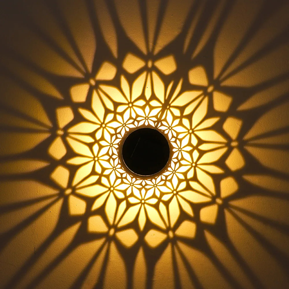 Solar Datura Fence Wall Lights Garden Decoration  Party Courtyard Decoration Solar Garden Light Garden Patio Walkway Decor