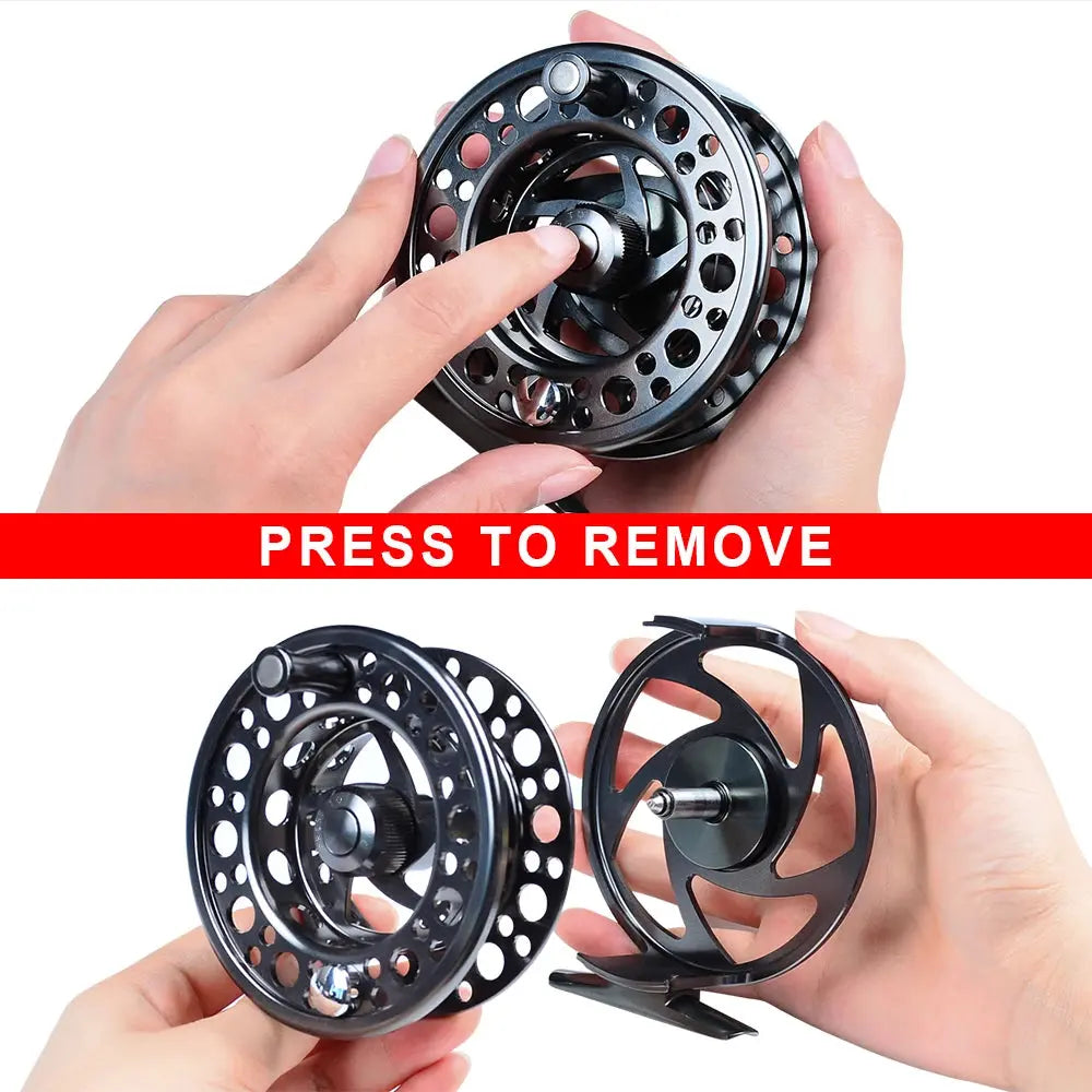 1pc stainless steel fly fishing wheel Fishing Reel left/right handed Ice Fishing Wheel 90mm 97mm 104mm Fly Fishing Reels WardBoyzPROShop
