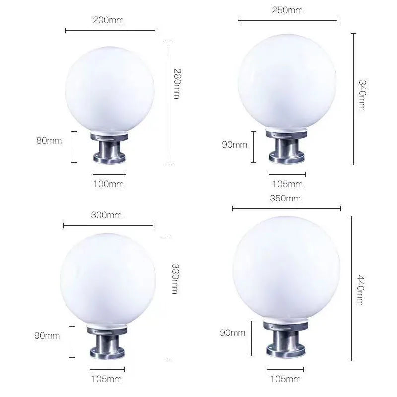 Fence Lampshade LED Bulbs Cover Post Light Outdoor for Yard Acrylic Lights Garden Supplies Fixtures outside