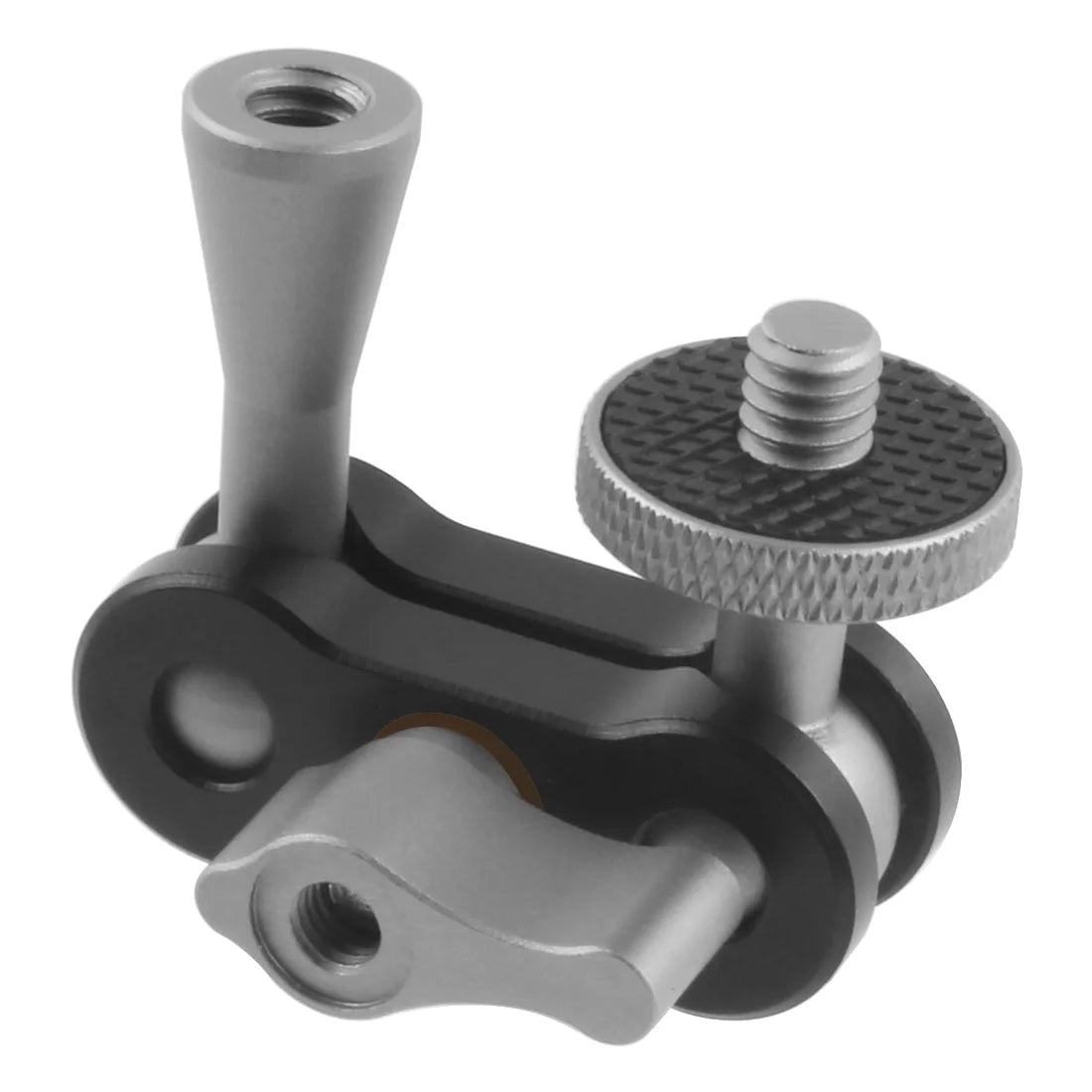 Dual Ball Head Magic Arm Swivel Mount Adapter with 1/4'' Screw for DJI OSMO360 for DSLR Camera Video Monitor Light Mic Bracket