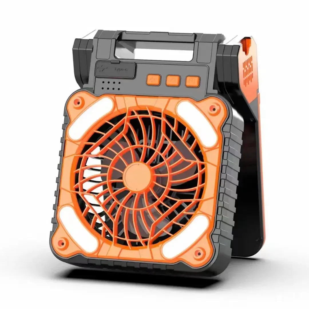 Portable Solar Fans 7800mAh LED Lantern Rechargeable Solar Powered Camping Fan 4 Speeds Powerful Wind 90° Folding Ventilador WardBoyzPROShop
