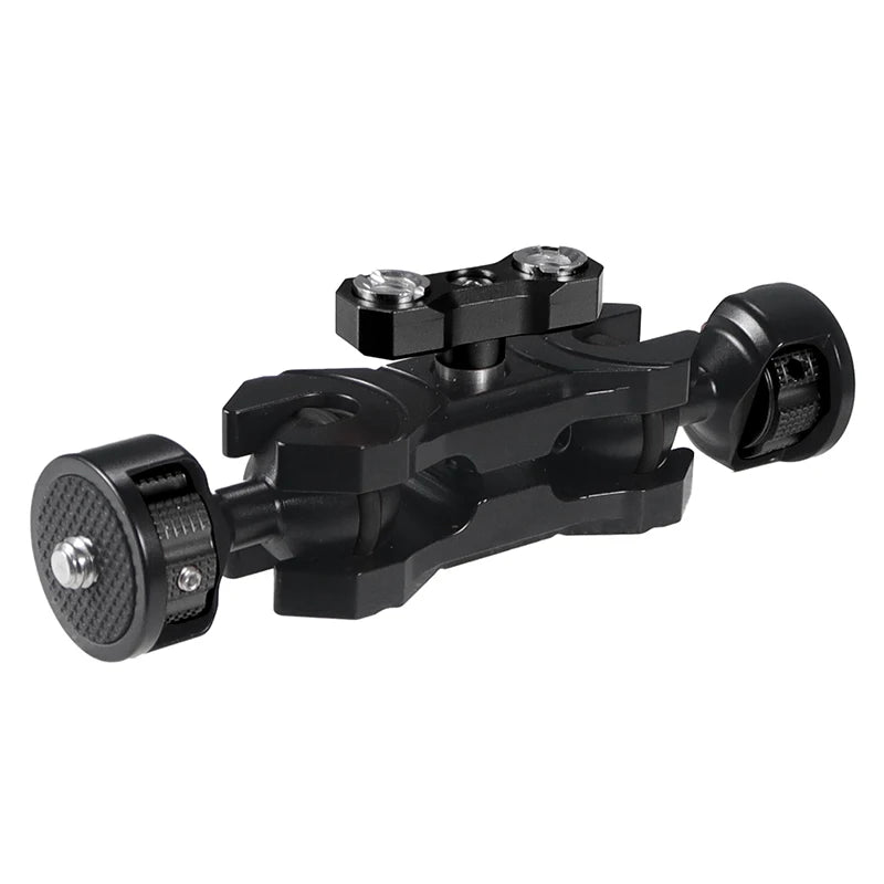 New Upgraded Universal Adjustable Double ballhead 1/4 to 3/8 Magic Arm Monitor Bracket DSLR Cameras Cage Accessories Support 5kg
