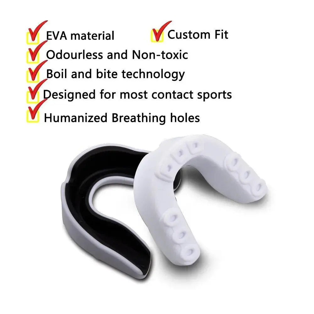 1PC Adult Mouthguard EVA Teeth Protector Mouth Guard Suitable for Boxing Sports Rugby Basketball Hockey Karate Muay Thai Safety WardBoyzPROShop