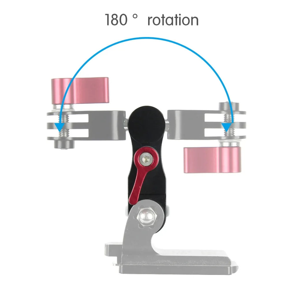 360° Rotation Ball Head Magic Arm for Gopro Osmo Insta360 Stand Monitor Light Mic Holder Tripod Adapter Helmet Extension Mount