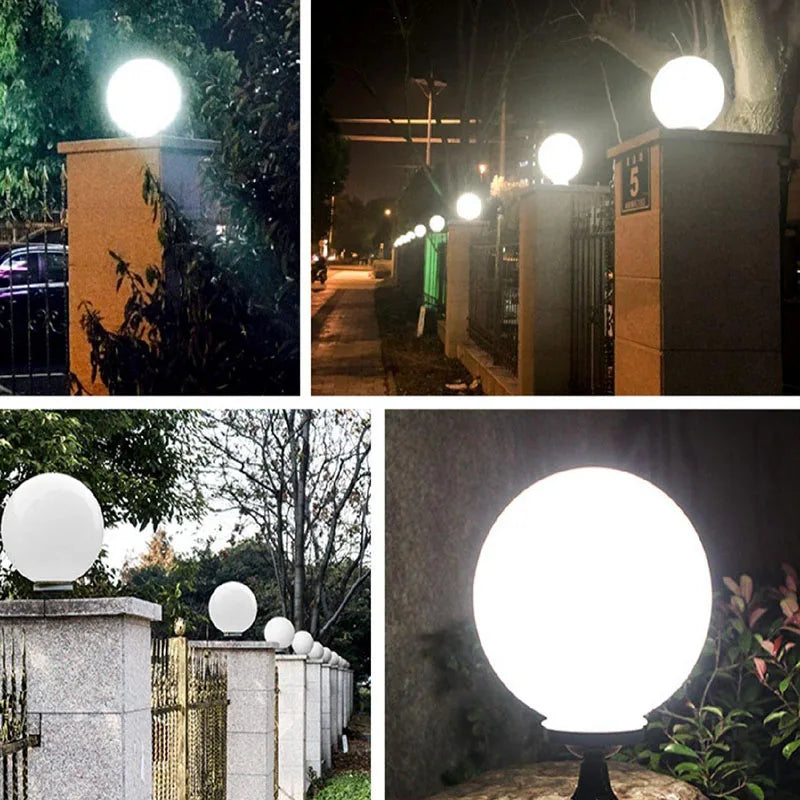 Fence Lampshade LED Bulbs Cover Post Light Outdoor for Yard Acrylic Lights Garden Supplies Fixtures outside