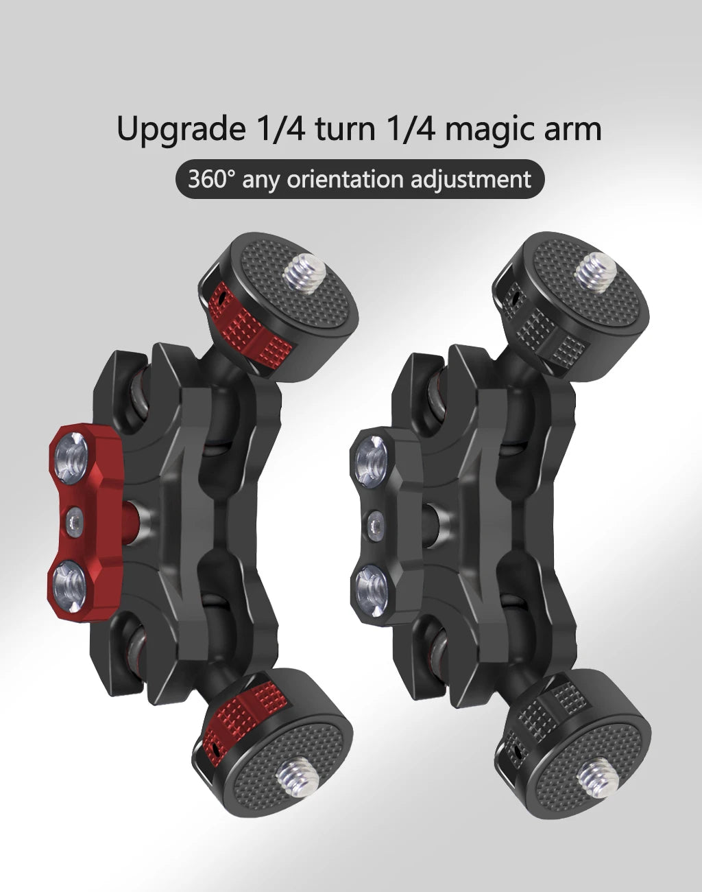 New Upgraded Universal Adjustable Double ballhead 1/4 to 3/8 Magic Arm Monitor Bracket DSLR Cameras Cage Accessories Support 5kg