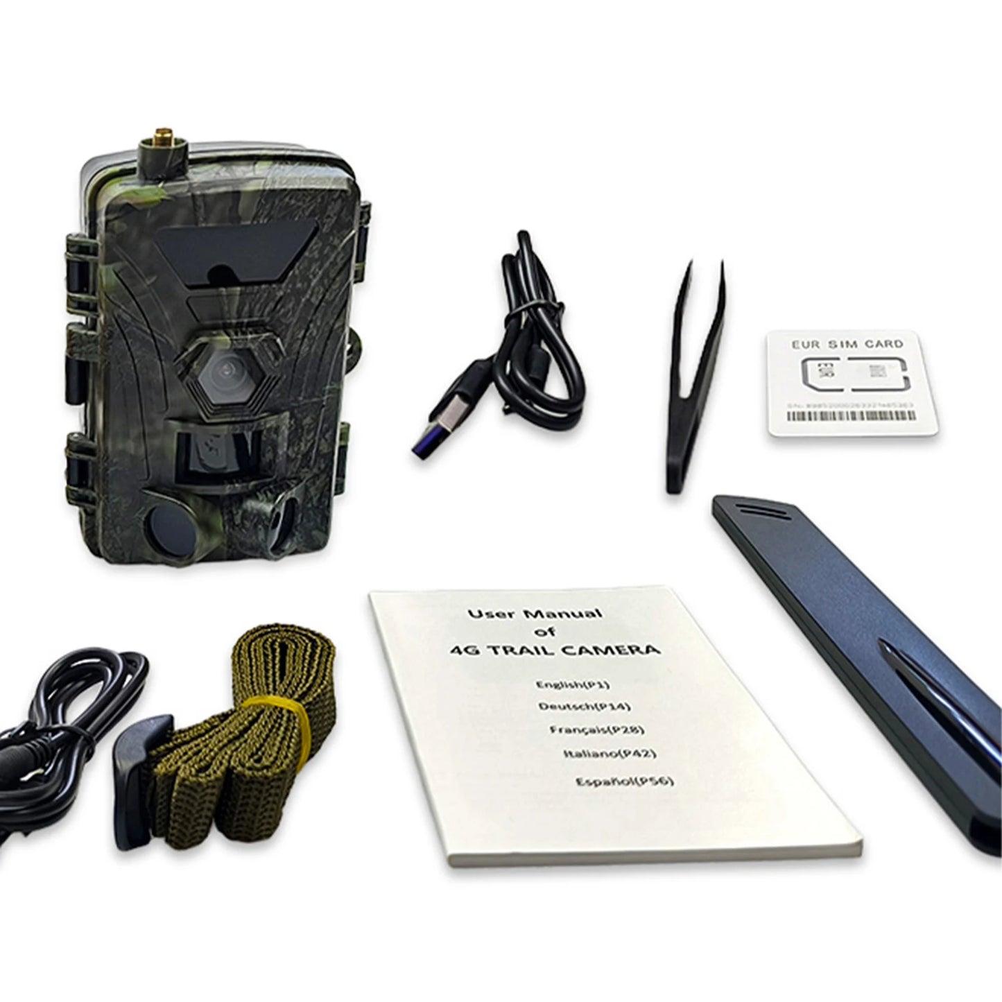 4G Trail Camera 8K Video 60MP Images PIR120°15M-20M Super-Fast Reflex Trigger Wildlife Camera with APP Cloud Storage Infrared