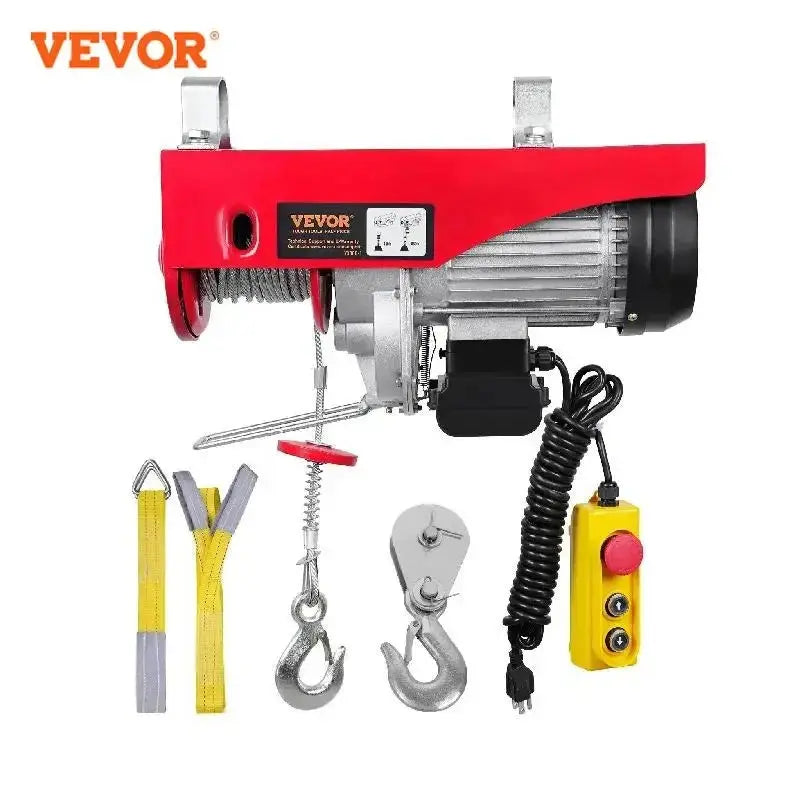 VEVOR 200-800kg Electric Hoist with Wired/Wireless Remote Control Lifting Crane Cable Hoist Winch for Boat Car Garage Elevator WardBoyzPROShop