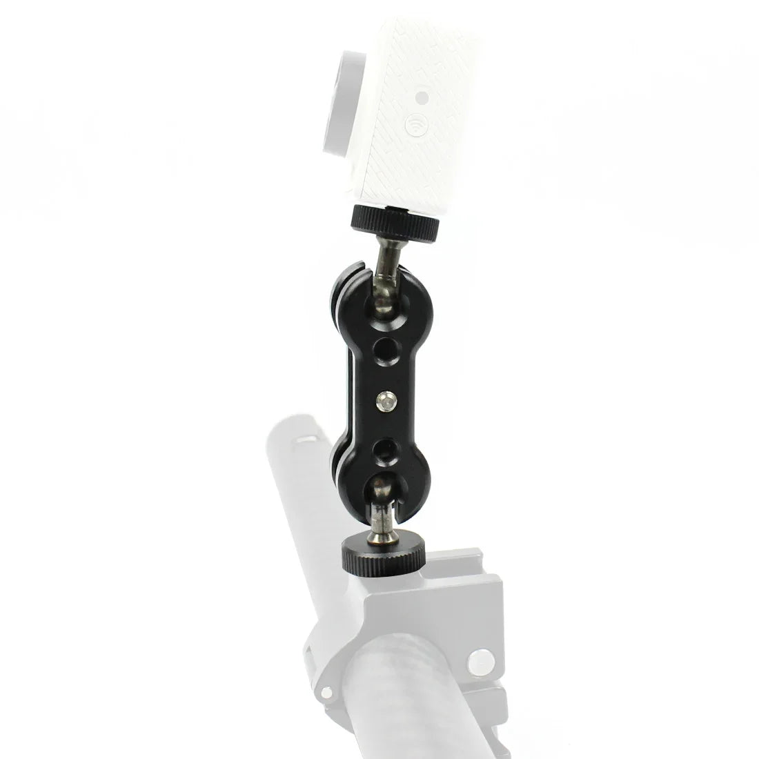 360° Ballhead Magic Arm Double Ball Head Adapter 1/4" Screw Monitor Mount for Gopro Insta360 Holder Lights Phone Stand Bracket