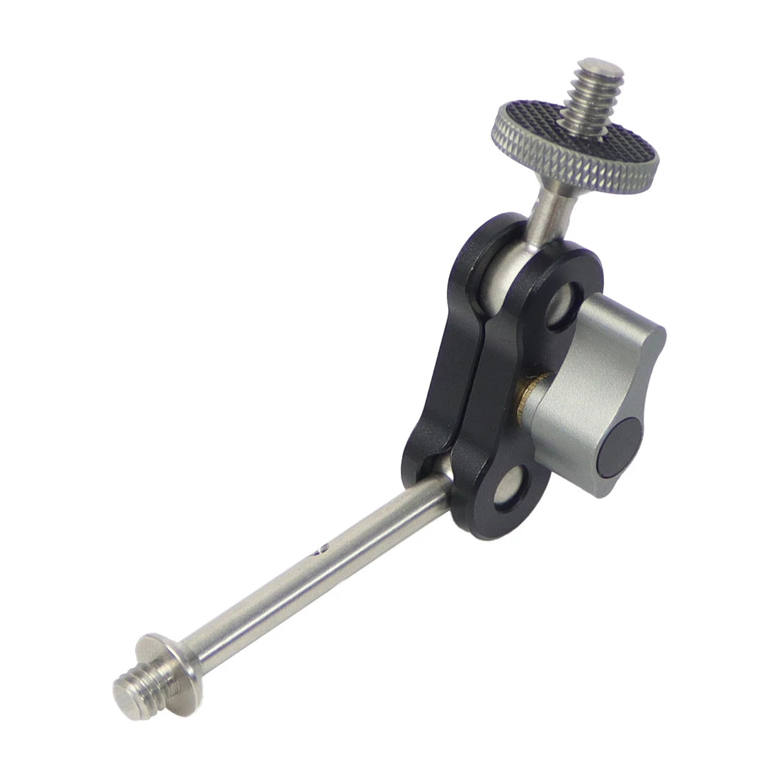 Dual Ball Head Magic Arm Swivel Mount Adapter with 1/4'' Screw for DJI OSMO360 for DSLR Camera Video Monitor Light Mic Bracket