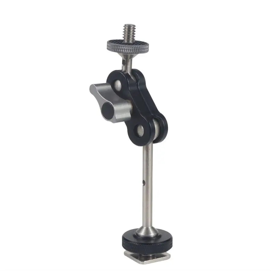 Dual Ball Head Magic Arm Swivel Mount Adapter with 1/4'' Screw for DJI OSMO360 for DSLR Camera Video Monitor Light Mic Bracket