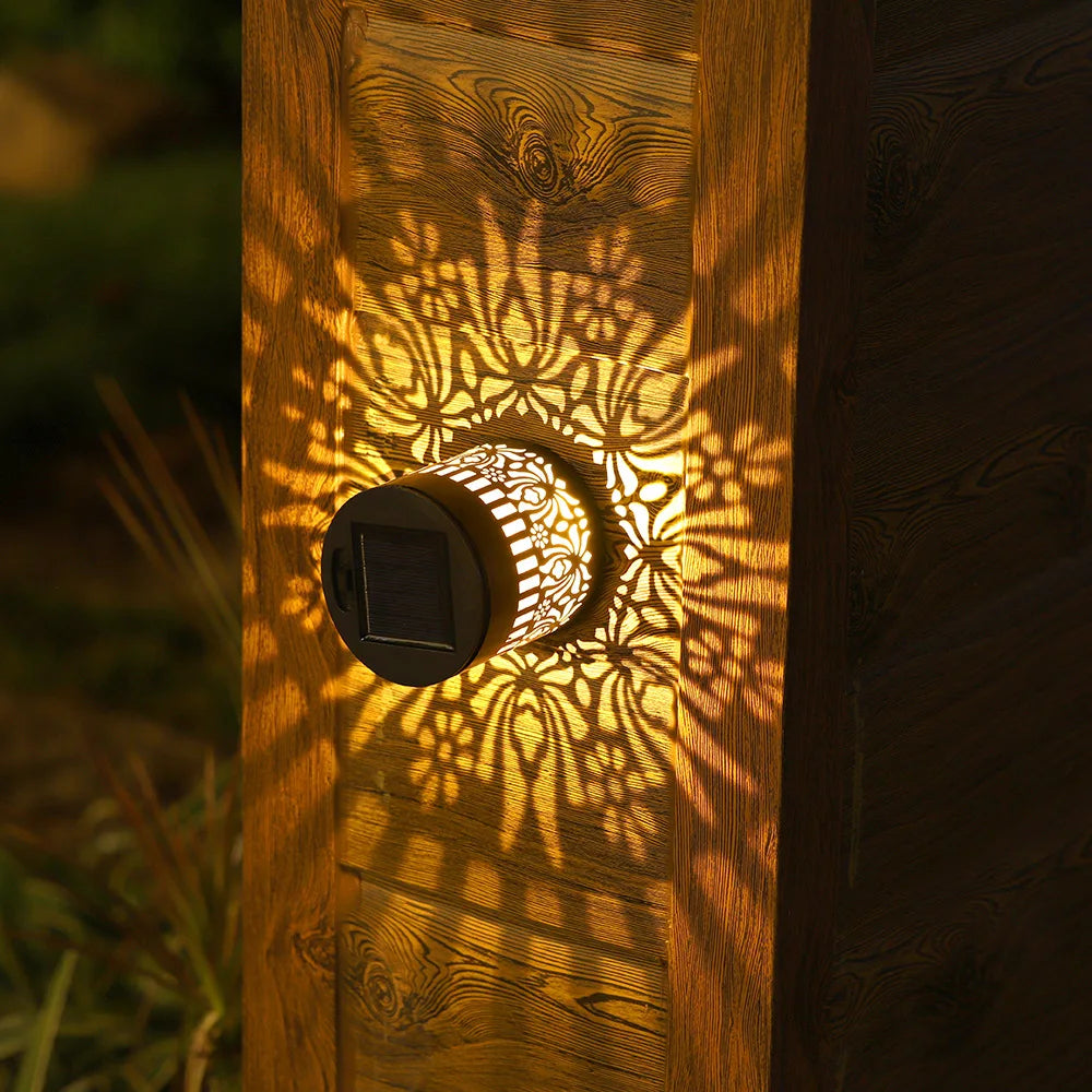Solar Datura Fence Wall Lights Garden Decoration  Party Courtyard Decoration Solar Garden Light Garden Patio Walkway Decor