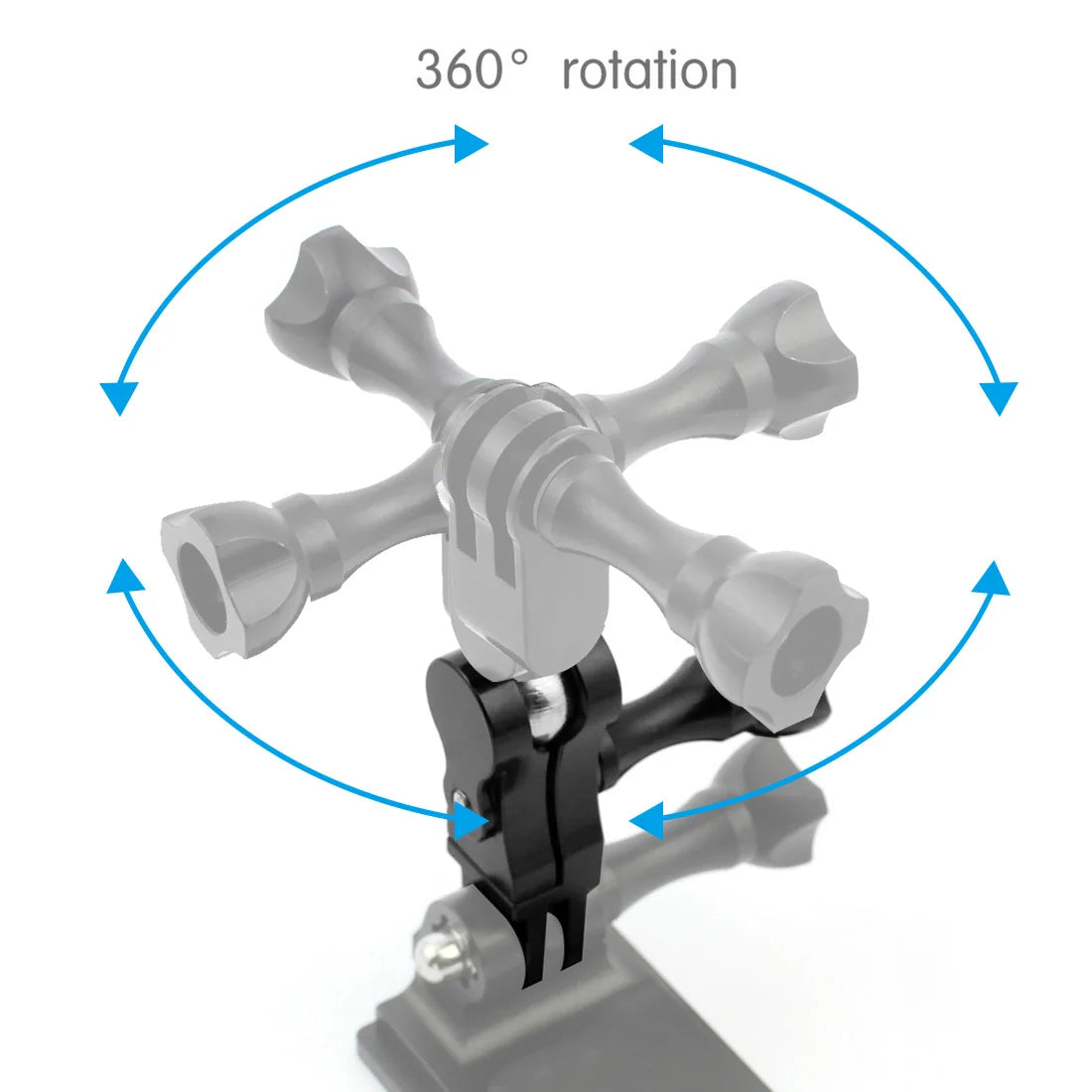 360° Rotation Ball Head Magic Arm for Gopro Osmo Insta360 Stand Monitor Light Mic Holder Tripod Adapter Helmet Extension Mount