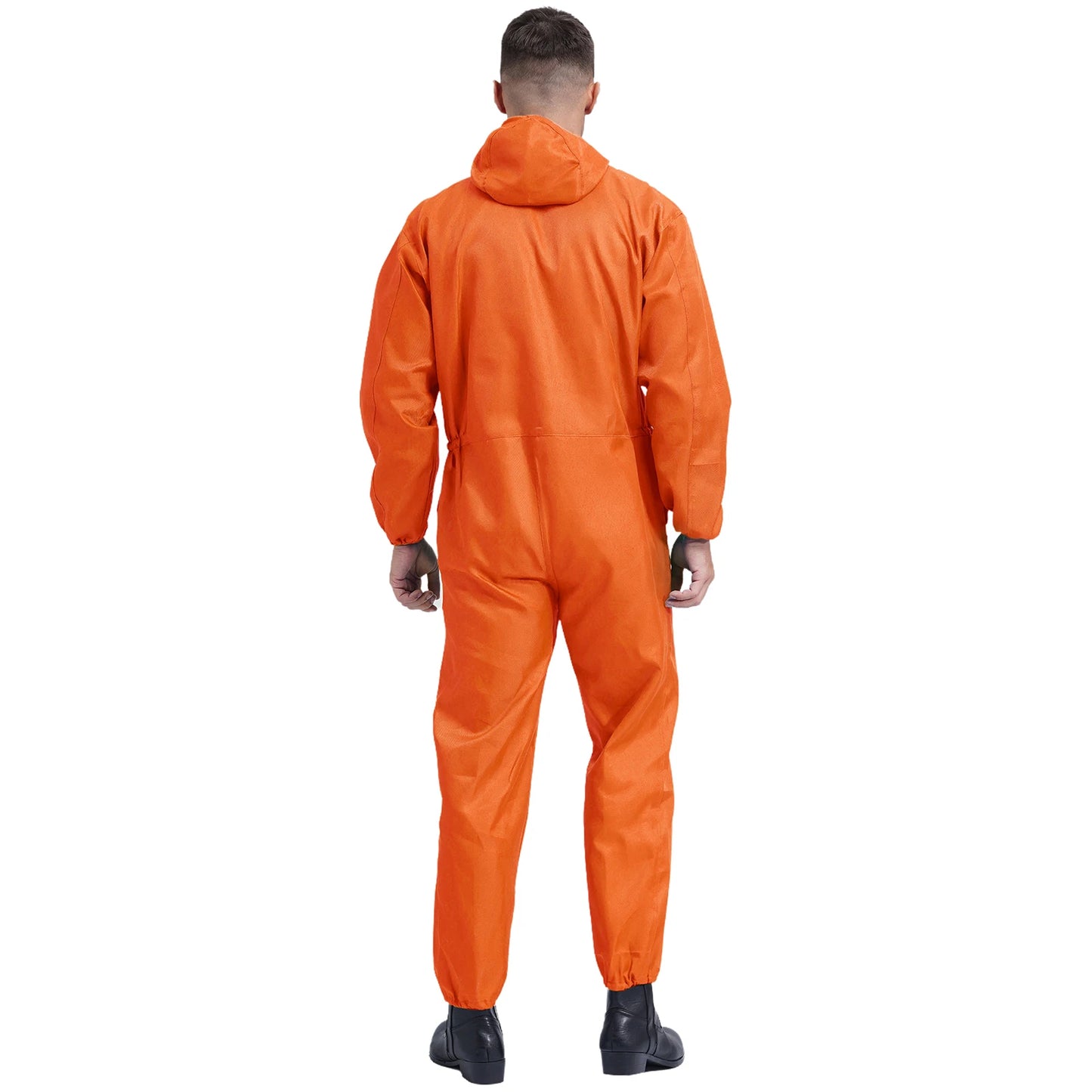 Coveralls for Men Big Pockets Overalls Jumpsuit Dungarees for Workshop Worker Dustproof Hooded Coverall Unisex Mechanic Uniform