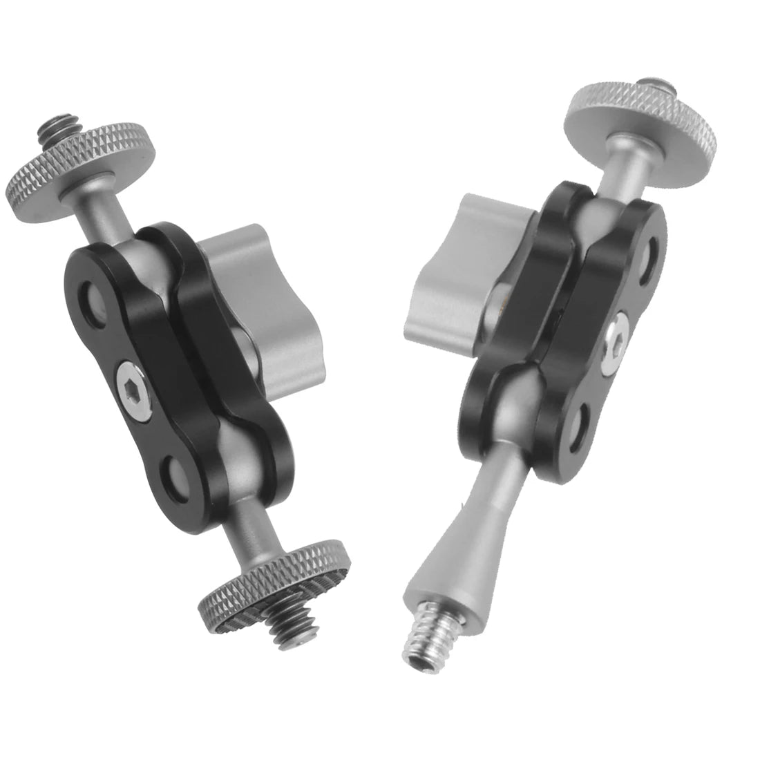 Dual Ball Head Magic Arm Swivel Mount Adapter with 1/4'' Screw for DJI OSMO360 for DSLR Camera Video Monitor Light Mic Bracket