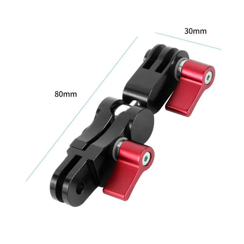 360° Rotation Ball Head Magic Arm for Gopro Osmo Insta360 Stand Monitor Light Mic Holder Tripod Adapter Helmet Extension Mount