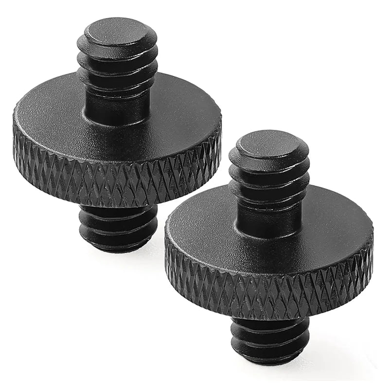 1/4" Male To 1/4" Male Tripod Screw Threaded Standard Camera Cage Mount Threaded Light Stand Screws Double Head Converters