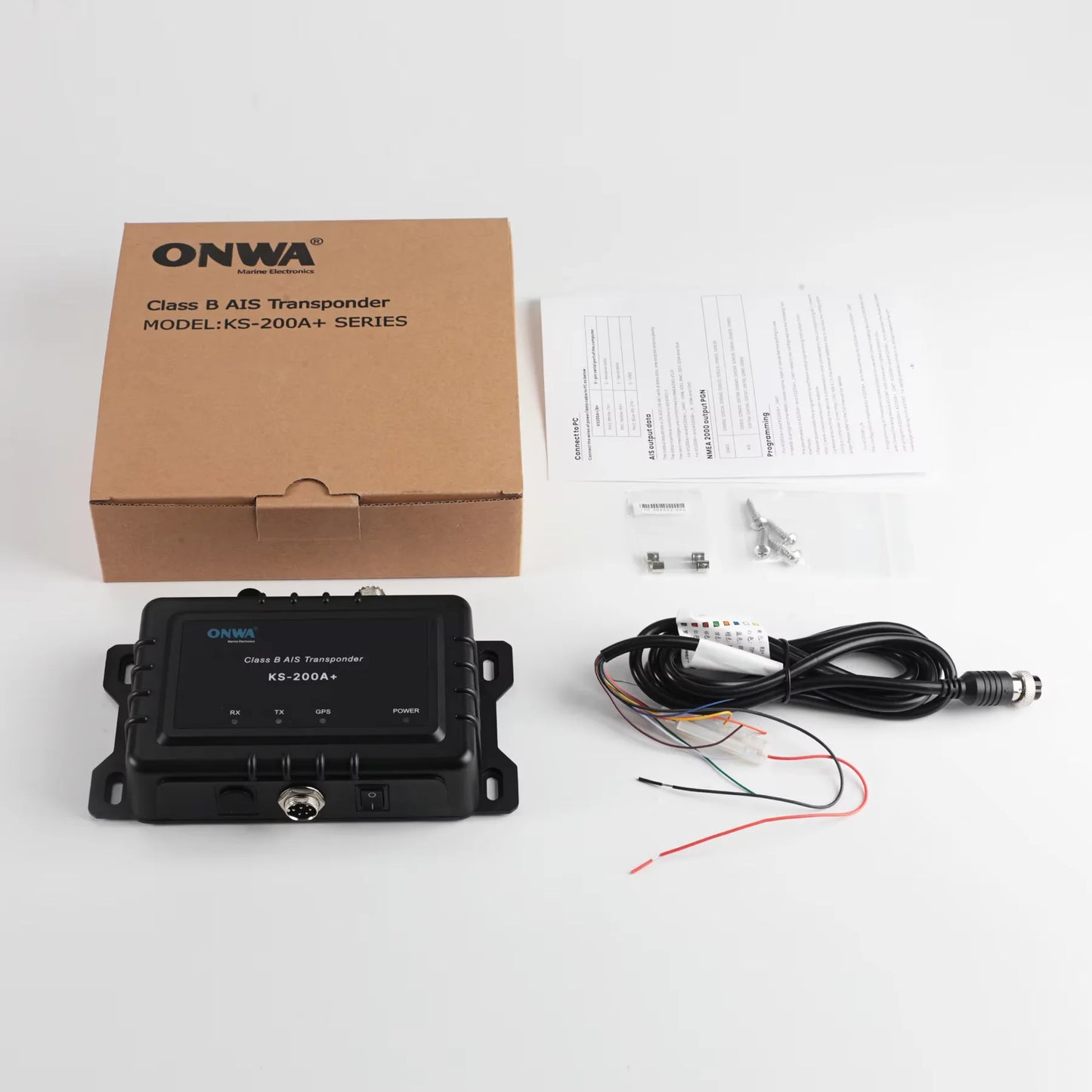 ONWA KS-200A+ AIS Transponder Marine AIS 5 watts Class B+ AIS Transponder Support nmea2000 with wifi