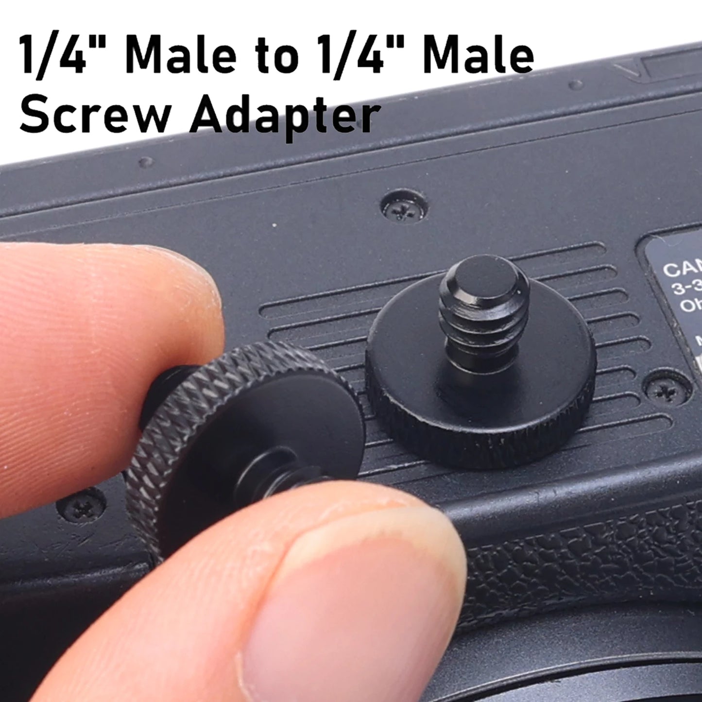 1/4" Male To 1/4" Male Tripod Screw Threaded Standard Camera Cage Mount Threaded Light Stand Screws Double Head Converters