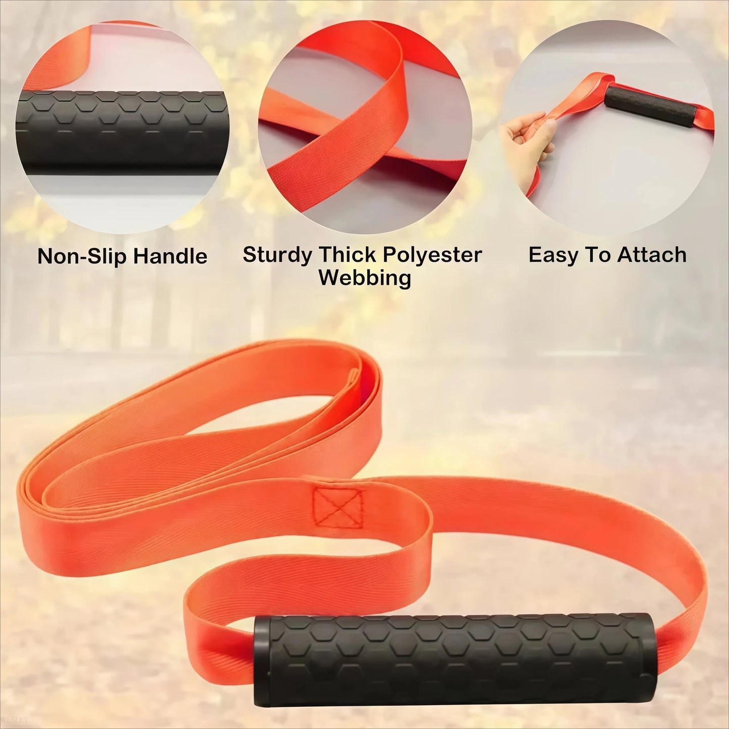 Multipurpose Hunting Drag Rope & Belt – Heavy-Duty Deer Harness with Handle for Outdoor Farm Use, Game Recovery
