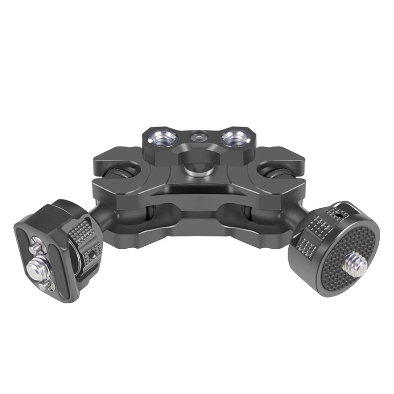 New Upgraded Universal Adjustable Double ballhead 1/4 to 3/8 Magic Arm Monitor Bracket DSLR Cameras Cage Accessories Support 5kg