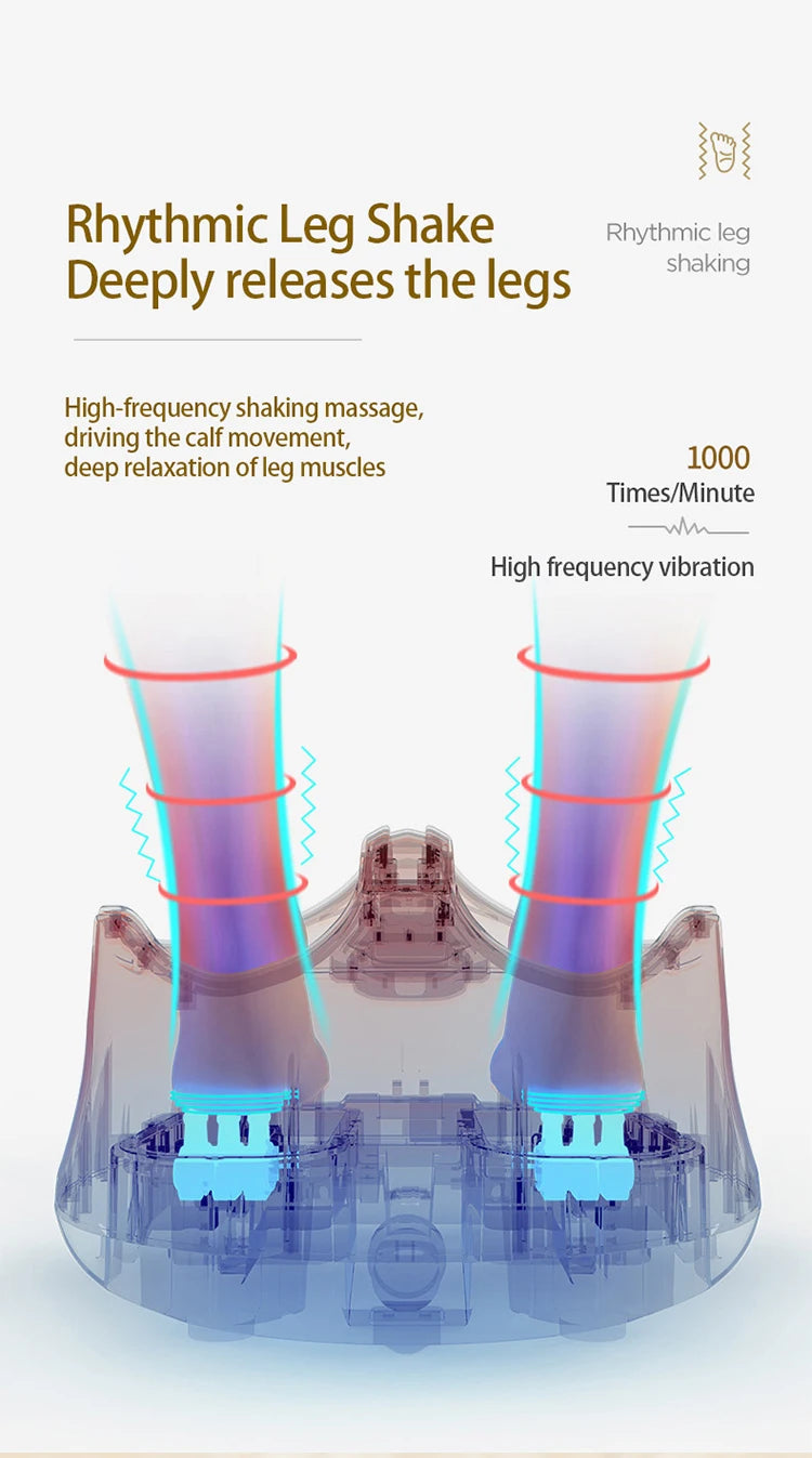 Foot Massager With Vibration, deep kneading, pressing, Acupressure Heating functions to relieve soreness in Legs Feet