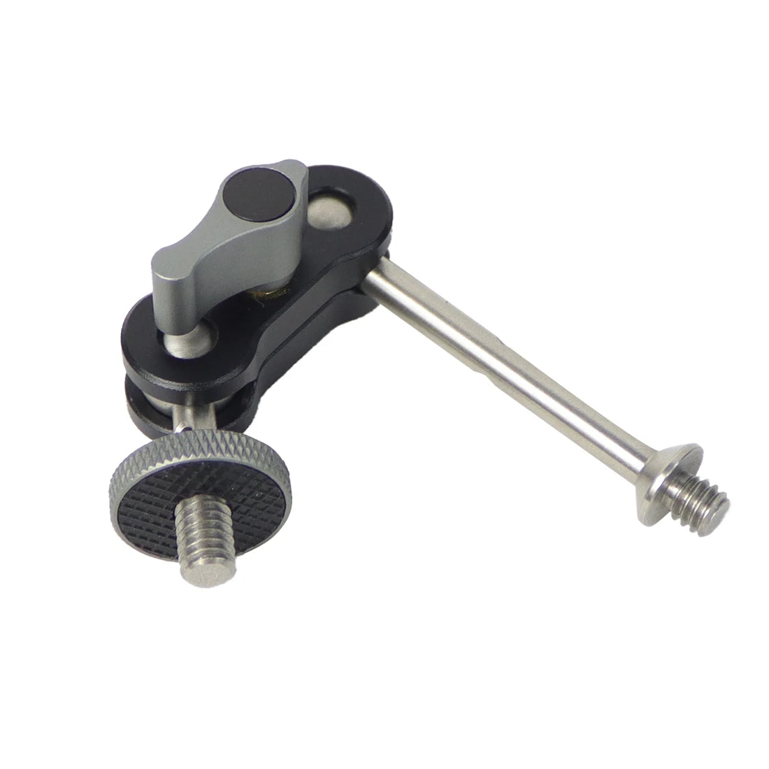 Dual Ball Head Magic Arm Swivel Mount Adapter with 1/4'' Screw for DJI OSMO360 for DSLR Camera Video Monitor Light Mic Bracket