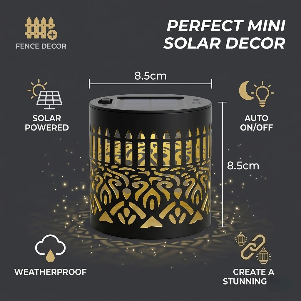 Solar Datura Fence Wall Lights Garden Decoration  Party Courtyard Decoration Solar Garden Light Garden Patio Walkway Decor