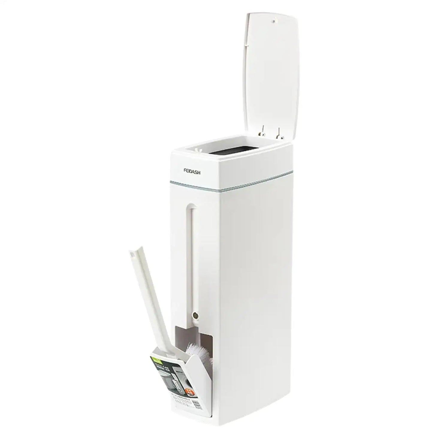 Trash Can For Bathroom Crevice Space Saving Press Trash Can With Toilet Brush Narrow Garbage Can Litter Bin Garbage Container