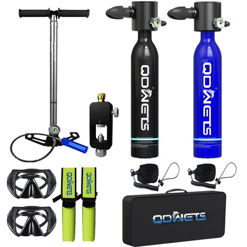 Scuba Diving Tank, 0.5L Scuba Tank ,5-10 Minutes of Underwater Capability.Mini Scuba Tanks, Scuba Diving Tanks Complete with P