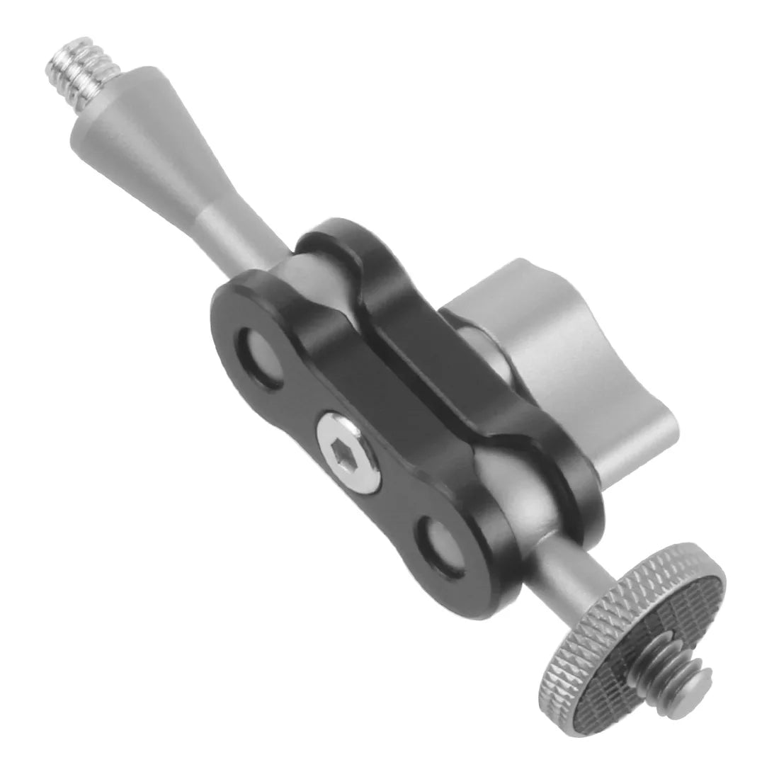 Dual Ball Head Magic Arm Swivel Mount Adapter with 1/4'' Screw for DJI OSMO360 for DSLR Camera Video Monitor Light Mic Bracket
