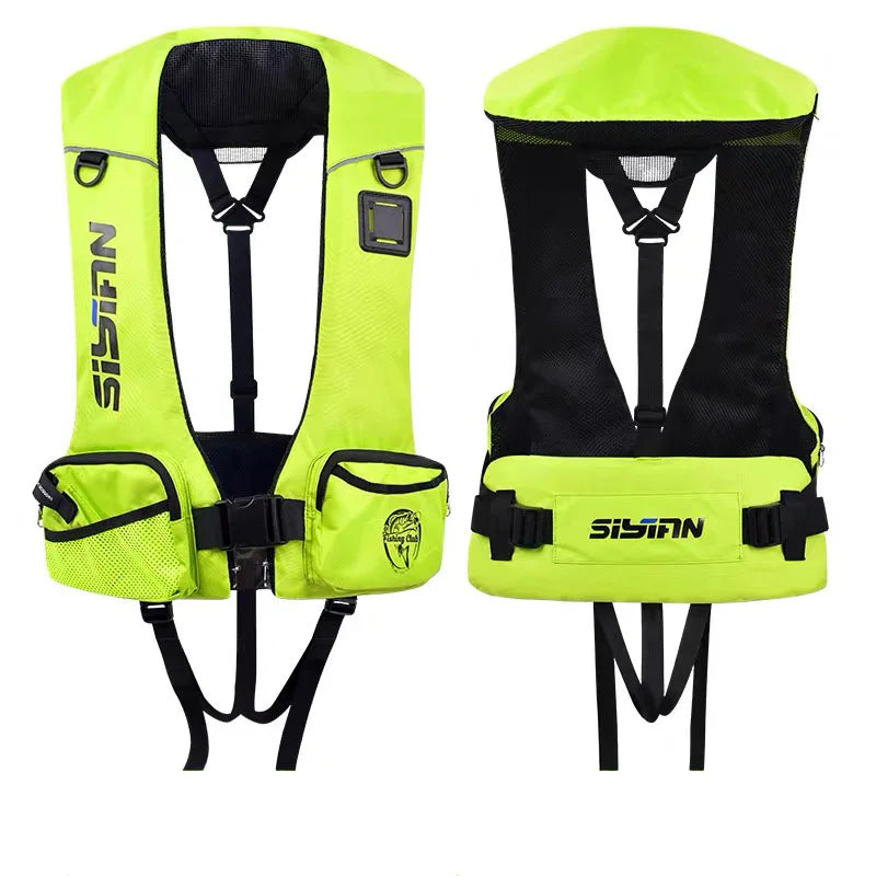 Adult Fishing Life Jacket Large Buoyancy Rock Luya Fishing Vest with Big Pocket Boat Vest Professional Sea Fishing Float Suit
