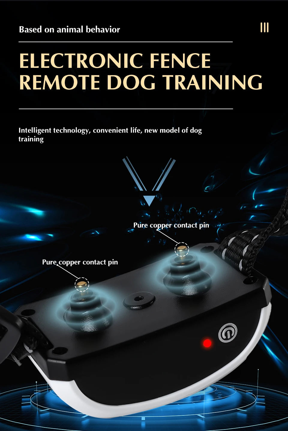 2 IN 1 Wireless Electronic Dog Fence System & Remote Training Collar Beep Shock Vibration and Pet Containment For All Size Puppy