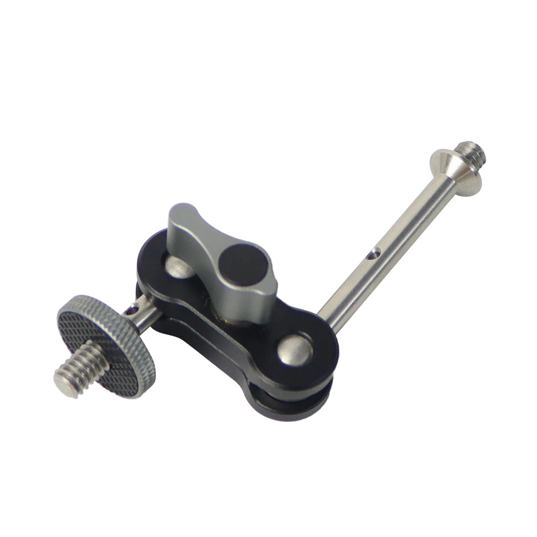 Dual Ball Head Magic Arm Swivel Mount Adapter with 1/4'' Screw for DJI OSMO360 for DSLR Camera Video Monitor Light Mic Bracket