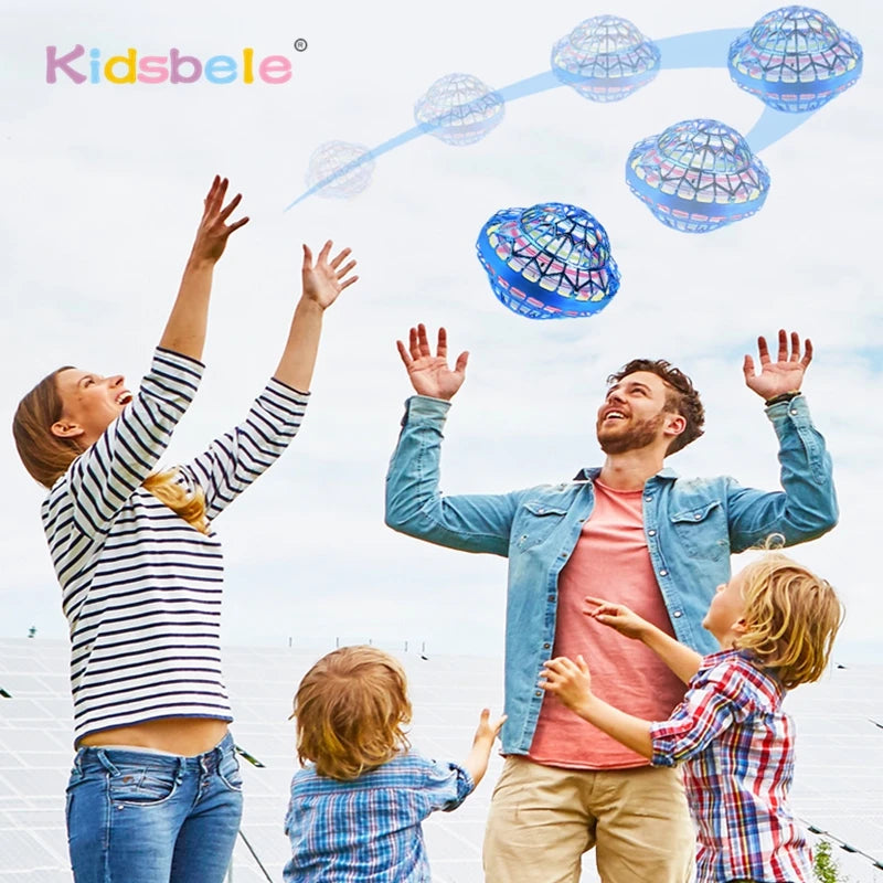 Kids Flying Ball Toy Magic Intelligent Sensor Floating Spinning UFO Shape Flying Ball Summer Indoor Outdoor Toy Birthday Gift