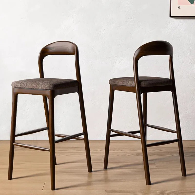 Wood With Back Bar Stools Balcony Modern Design Minimalist Office Barstools Relaxing Gaming Chaise De Bar Lounge Suite Furniture