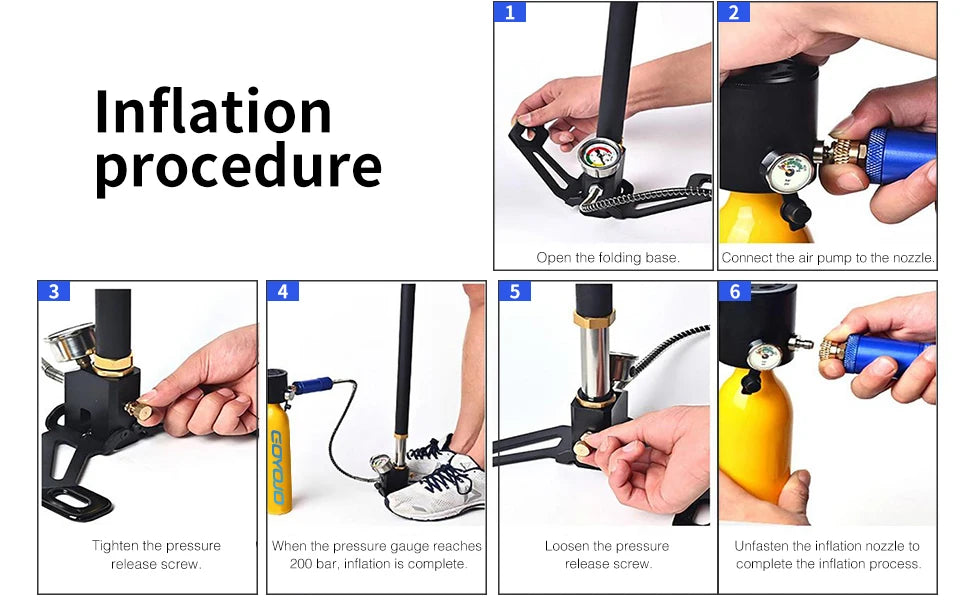 Mini Scuba Tank, 6-12 Minutes Diving Tank, Portable Lung Tank Kits with 3000 PSI Max Pressure 0.5L Small Scuba Diving Tank