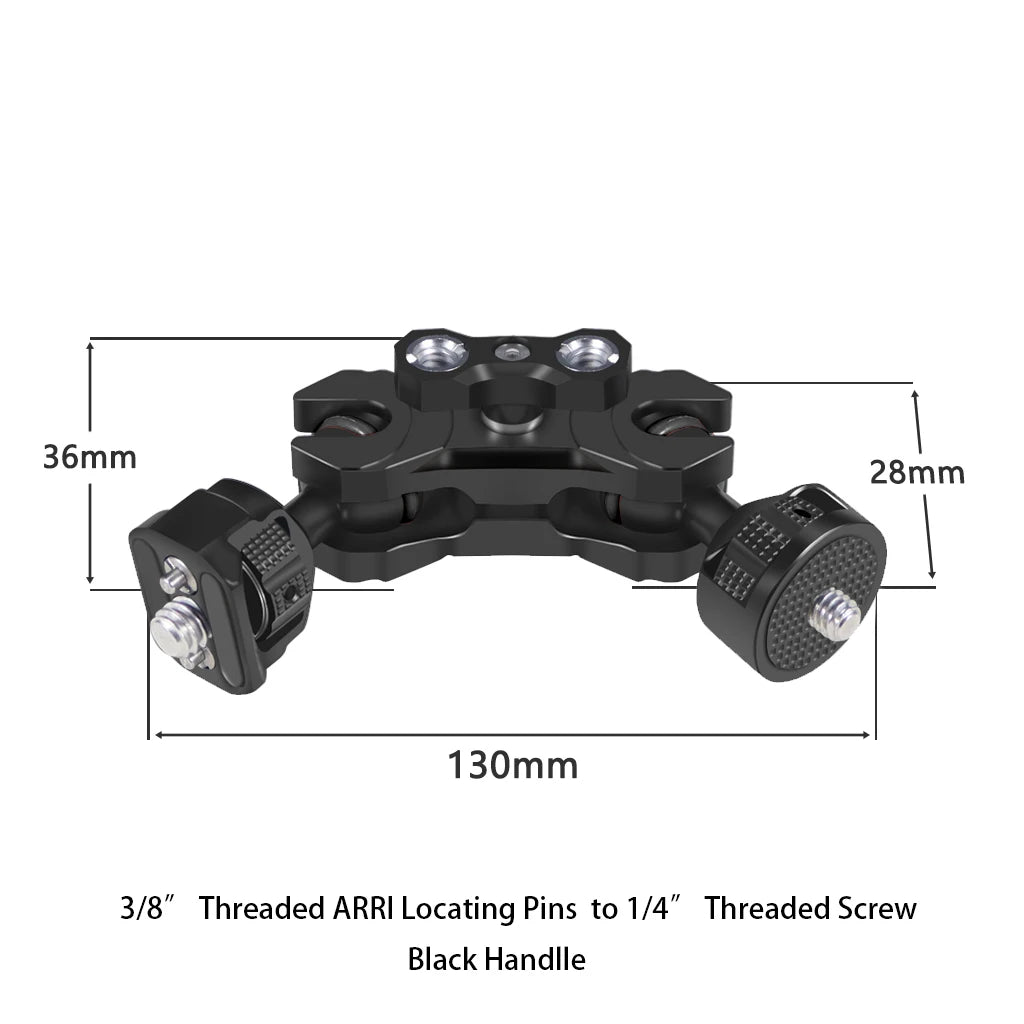 New Upgraded Universal Adjustable Double ballhead 1/4 to 3/8 Magic Arm Monitor Bracket DSLR Cameras Cage Accessories Support 5kg